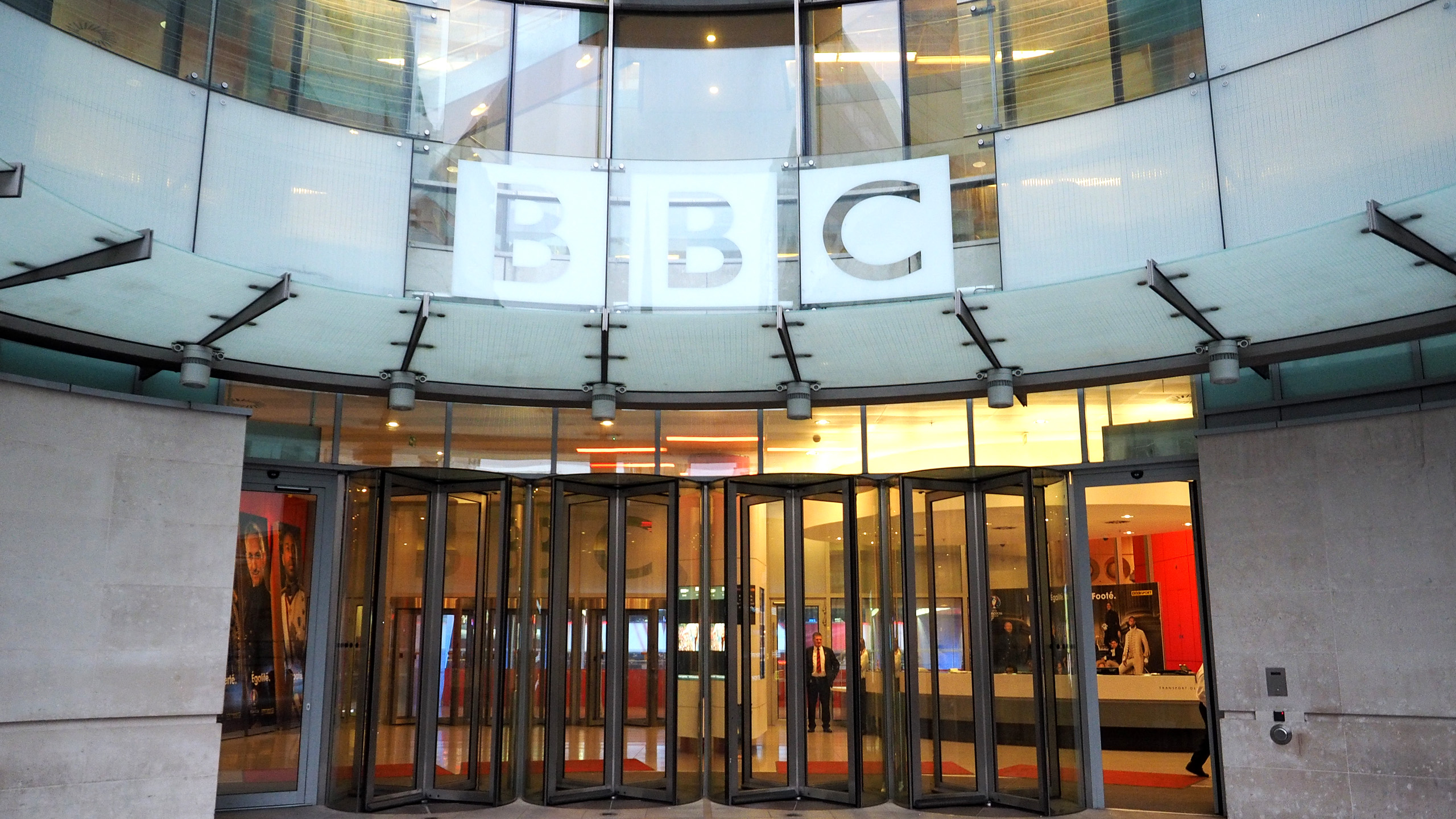 The entrance to the BBC