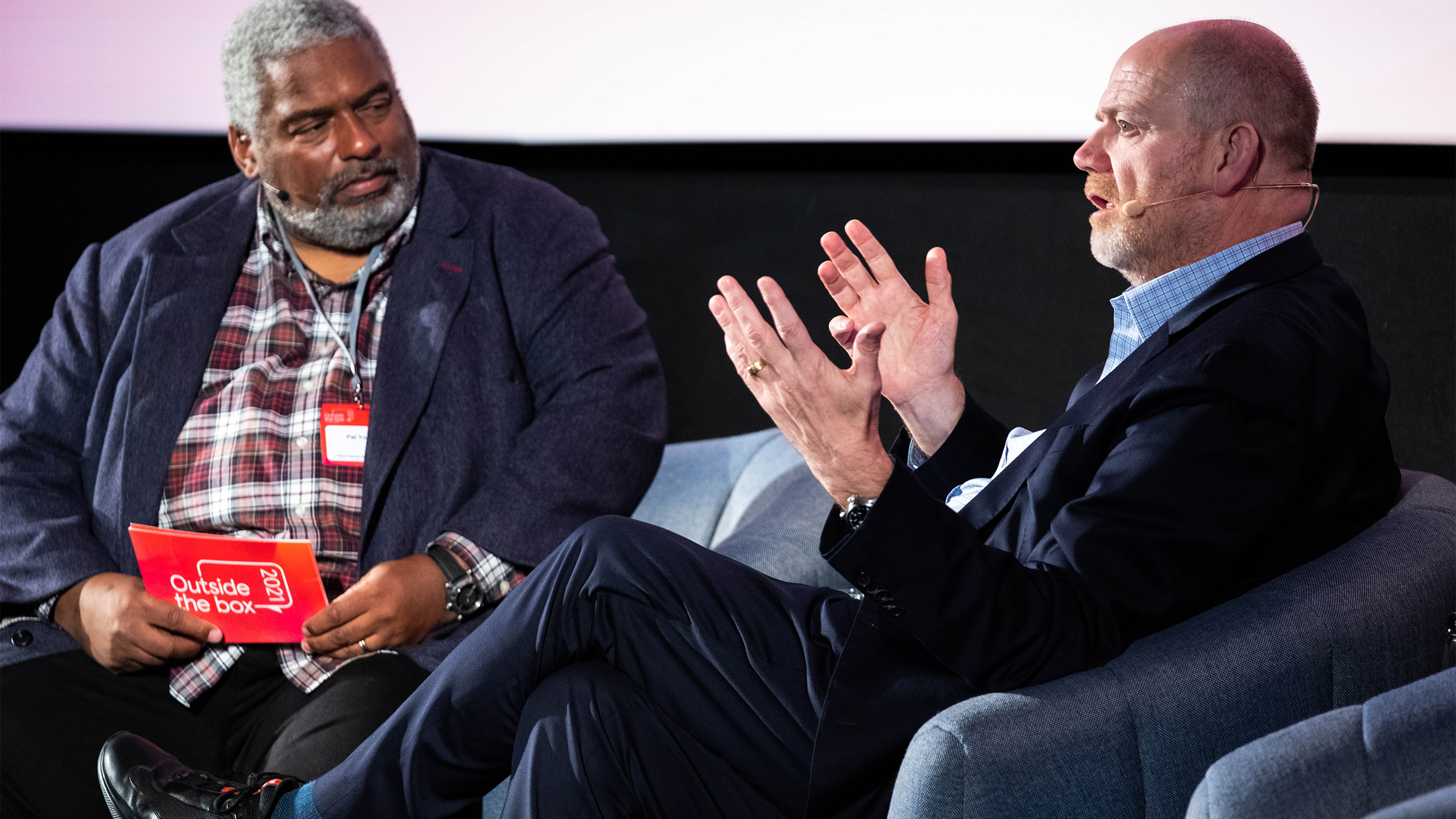 Pat Younge interviewing Mark Thompson